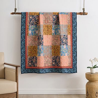 Greenland Home Fashions Tangier Patchwork Throw Blanket