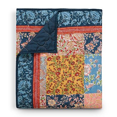 Greenland Home Fashions Tangier Patchwork Throw Blanket