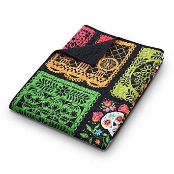 Greenland Home Fashions Day of the Dead Throw Blanket