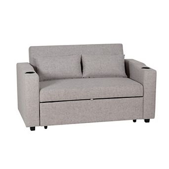 Linon Brimsley Foldable Sofa Bed with Storage