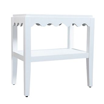 Carolina Chair & Table Scallop Transitional End Table