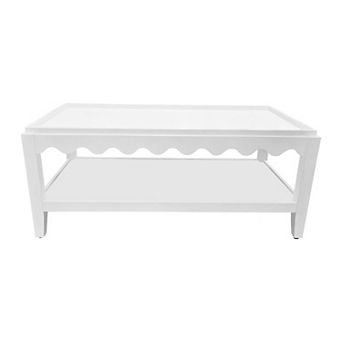 Carolina Chair & Table Transitional Scallop Coffee Table