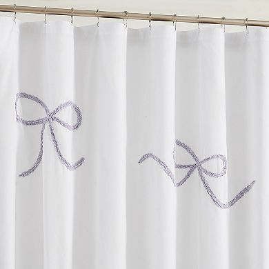 Truly Soft Textured Bow Shower Curtain