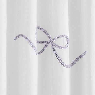 Truly Soft Textured Bow Shower Curtain