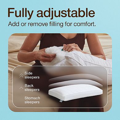 COOP Sleep Hypoallergenic Alternative Fill Adjustable Cooling Cloud Pillow