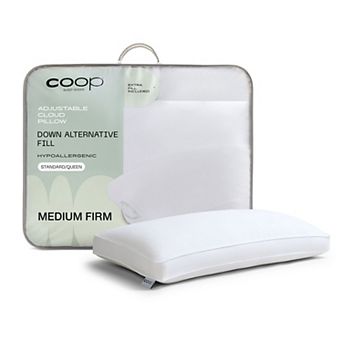 COOP Sleep Down Alternative Fill Medium Firm Adjustable Cloud Pillow
