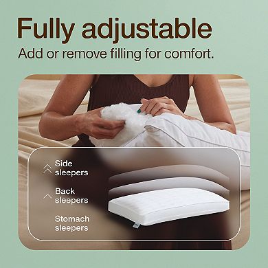 COOP Sleep Down Alternative Fill Medium Firm Adjustable Cloud Pillow