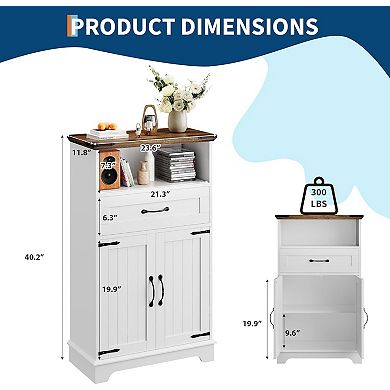 Bathroom Storage Cabinet Set of 2