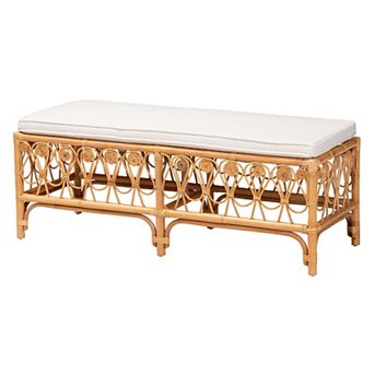 bali & pari Ibiza Natural Rattan Storage Bench