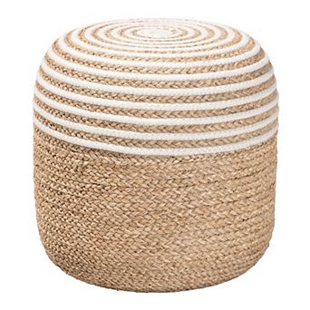 bali & pari Nequiel Seagrass Round Footstool