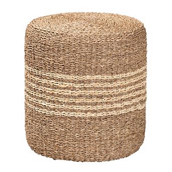 bali & pari Wickham Seagrass Round Footstool