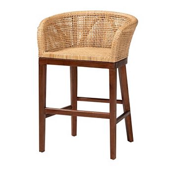 bali & pari Papua Natural Rattan Counter Stool