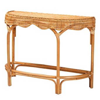 bali & pari Wakana Natural Rattan Console Table