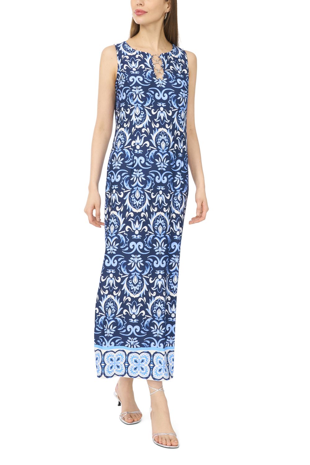 Женское платье MSK Sleeveless Printed Three Ring Maxi — фото 1