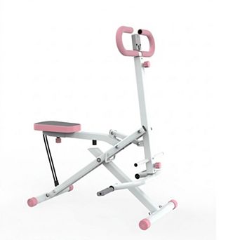 WOW PIONEER Foldable Squat Machine with Resistance Bands for Home Gym Fitness