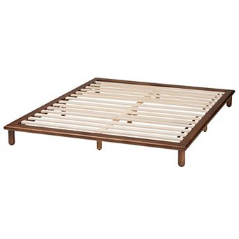 Baxton Studio Alivia Wooden Slatted Bed Frame
