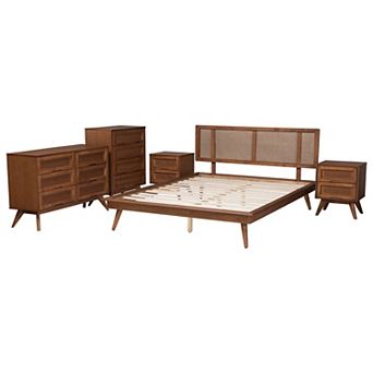 Baxton Studio Nura 5 pc Bedroom Set