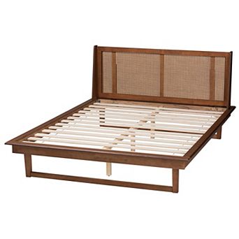 Baxton Studio Aveena Upholstered Platform Queen Bed
