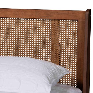 Baxton Studio Aveena Upholstered Platform Queen Bed