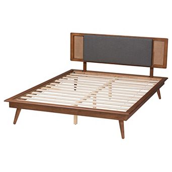 Baxton Studio Delfina Upholstered Platform Bed
