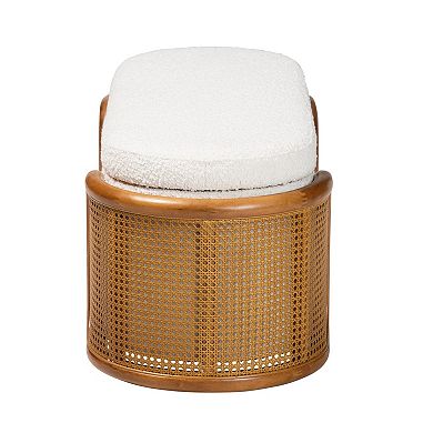 Baxton Studio Basira Upholstered Storage Bench