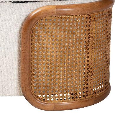 Baxton Studio Basira Upholstered Storage Bench