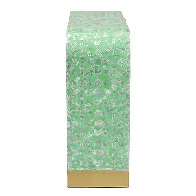 Baxton Studio Didrika Console Table with Unique Design and Gold Tone Accents