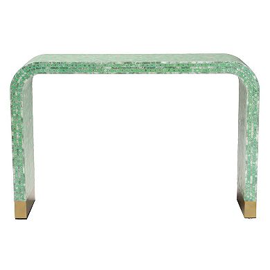 Baxton Studio Didrika Console Table with Unique Design and Gold Tone Accents
