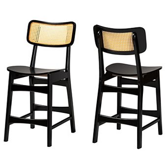 Baxton Studio Tafari Counter Stool 2 pc Set