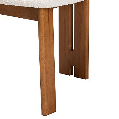 Baxton Studio Kacela Upholstered Dining Chair 2-Piece Set