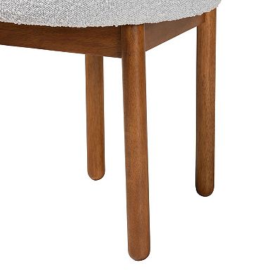 Baxton Studio Edric Upholstered Dining Chair 2-Piece Set