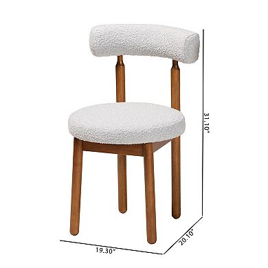 Baxton Studio Edric Upholstered Dining Chair 2-Piece Set