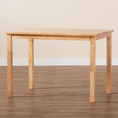 Baxton Studio Eveline 43-inch Rectangular Dining Table