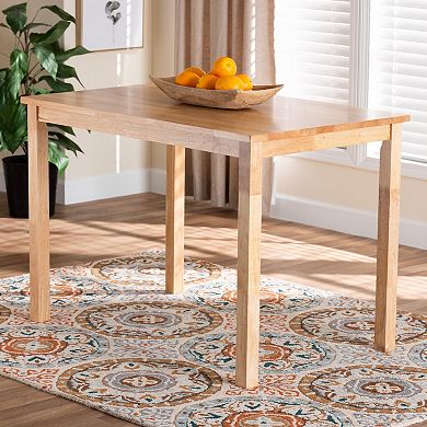 Baxton Studio Eveline 43-inch Rectangular Dining Table