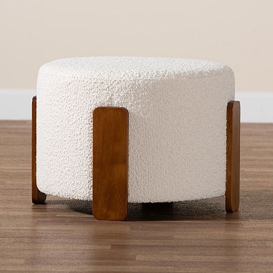 Baxton Studio Finlay Upholstered Footstool