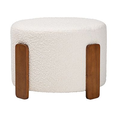 Baxton Studio Finlay Upholstered Footstool