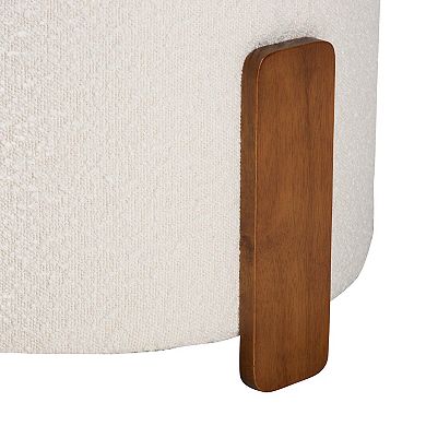 Baxton Studio Finlay Upholstered Footstool
