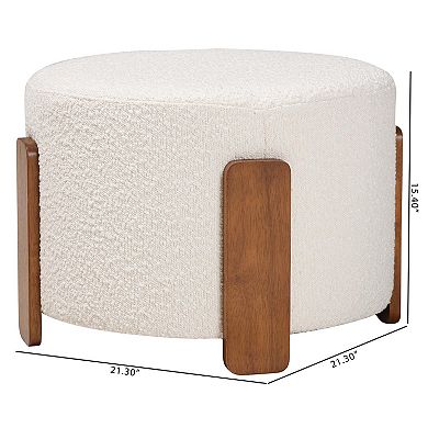 Baxton Studio Finlay Upholstered Footstool