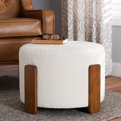 Baxton Studio Finlay Upholstered Footstool