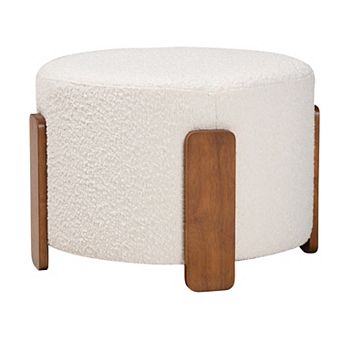 Baxton Studio Finlay Upholstered Footstool
