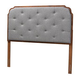 Baxton Studio Shanti Upholstered Tufted King Headboard