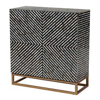 Baxton Studio Belenus Mother-of-Pearl Storage Cabinet