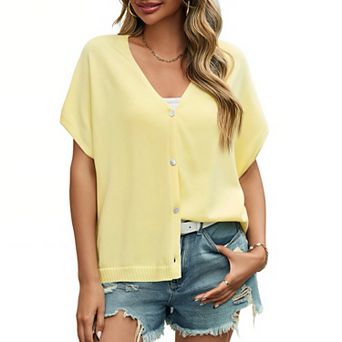 Women's Sleeveless V-Neck Knit Cardigan Casual Open Front Sweater Coat
