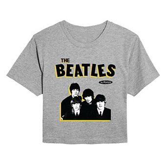 Juniors' The Beatles 1965 in Person Cropped Tee