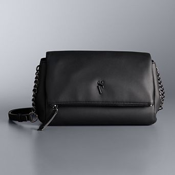 Simply Vera Vera Wang Kathleen Zipper Flap Crossbody Bag