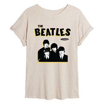Juniors' The Beatles 1965 in Person Oversized Tee