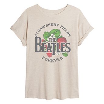 Juniors' The Beatles Distressed Oversized Tee