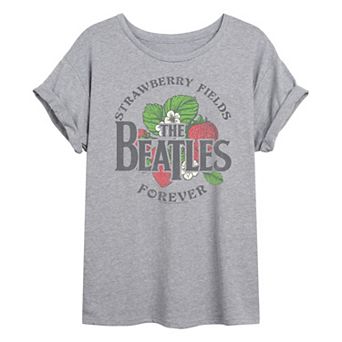 Juniors' The Beatles Distressed Oversized Tee