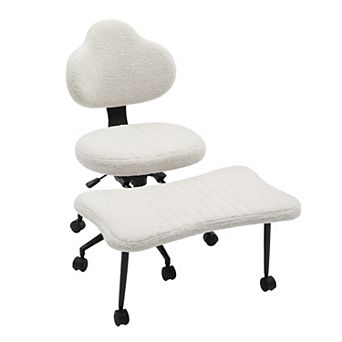 Cross Legged Office Chair Ergonomic Criss Cross Chair for Meditation ADHD Yoga Work Desk Chair