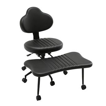 Cross Legged Office Chair Ergonomic Criss Cross Chair for Meditation ADHD Yoga Work Desk Chair